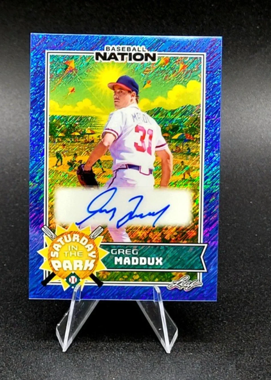 2025 Greg Maddux 1/1 Saturday in the Park Auto RARE Atlanta Braves HOF